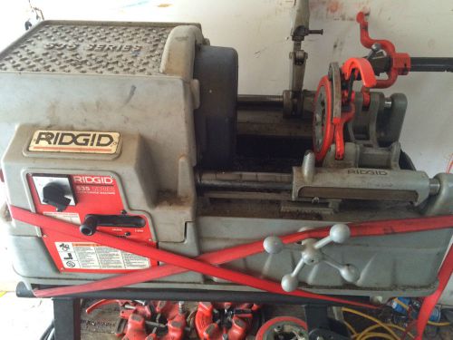 Pipe machine ridgid 535 a automatic pipe machine with automatic opening dies. for sale