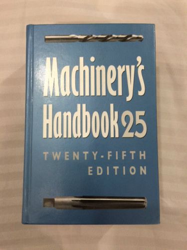 Machinery&#039;s handbook 25th edition hardcover; toolbox edition for sale