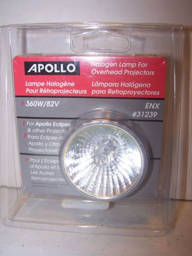 Apollo Halogen Lamp for Overhead Projectors #31239  360W/82V  NIB