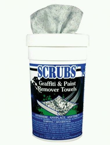 Scrubs© Graffiti &amp; Paint Remover Wipes - 6 canister case