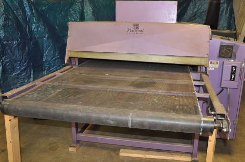National Screen Printing Equipment Gas Conveyor Textile  Dryer 4&#039; Belt