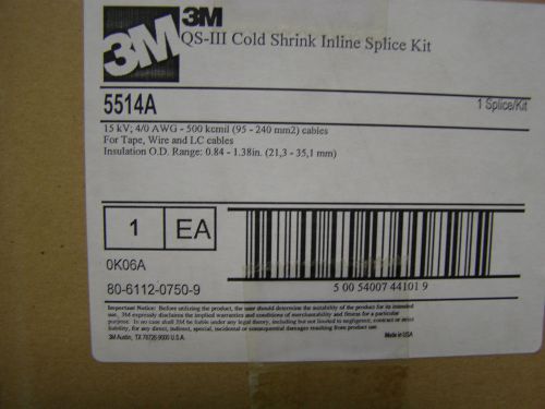 3M COLD SHRINK QS-III SPLICE KIT 5514A  See pics