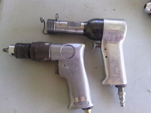 ACAT RIVET GUN 3X AND 3/8 DRILL ACAT . RIVET GUN HAS A SMOOTH TRIGGER.