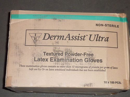Dermassist Ultra textured powder free size small 1000 gloves      t1