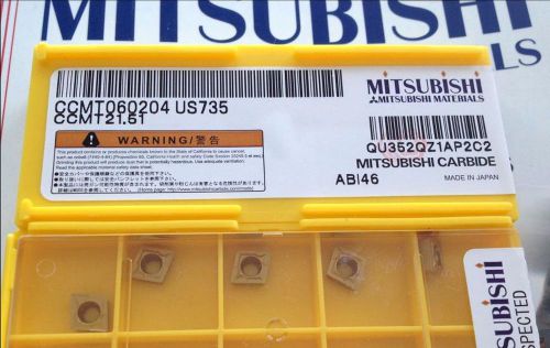 NEW in box MITSUBISHI CCMT060204 US735 CCMT21.51  Carbide Inserts 10PCS/Box