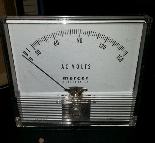 Vintage NOS SIMPSON/MERCER AC Analog Volt Meter 0 150 VAC Panel Mount