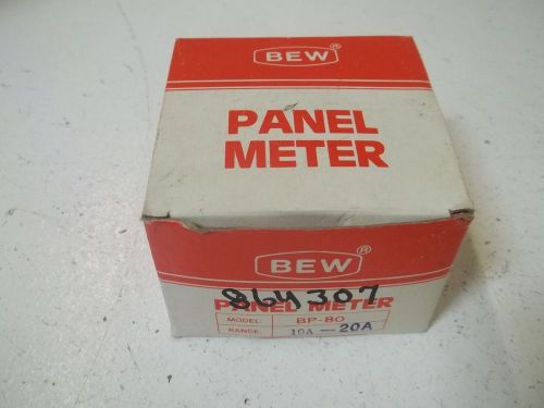 BEW BP-80 PANEL METER 0-20 (AS PICTURED) *NEW IN A BOX*