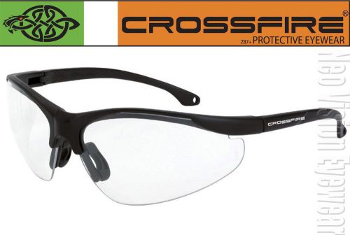 Crossfire Brigade Clear Lens Matte Safety Glasses Sunglasses Motorcycle Z87.1