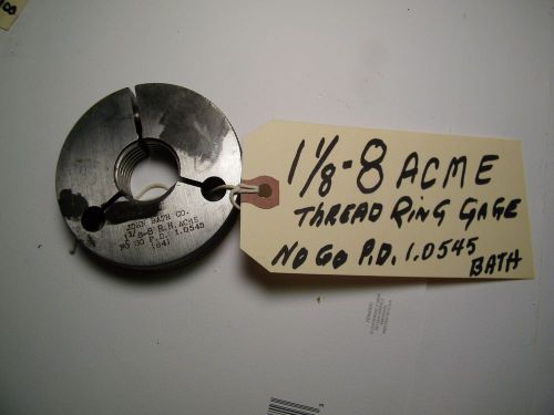 ACME - NO GO - THREAD RING GAGE -P.D. 1,0545