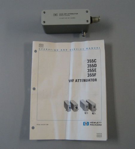 NEW HP 355E VHF ATTENUATOR DC-1000MHz WITH MANUAL
