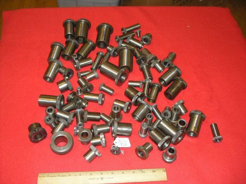 Lot of 75 Miscellaneous Brand &amp; Size Metric Drill Jig Bushings Guides