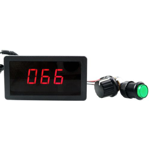 Digital display led 6v 12v 24v pwm dc motor controller variable speed regulator for sale