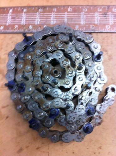 5&#039; Size 50 Whitney Reynold Roller Conveyor Extended Pin Lug Attachment Chain