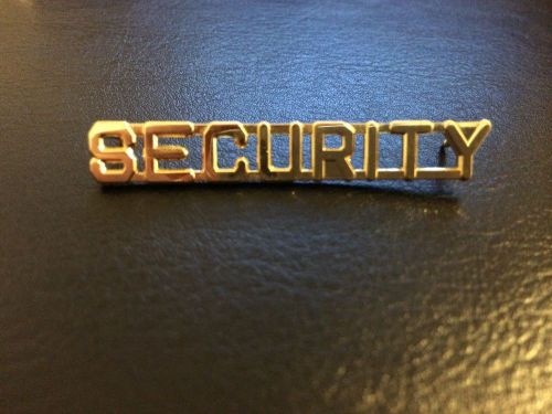 Single Security Pin GOLD law enforcement Rank Pin Uniform Insignia Officer