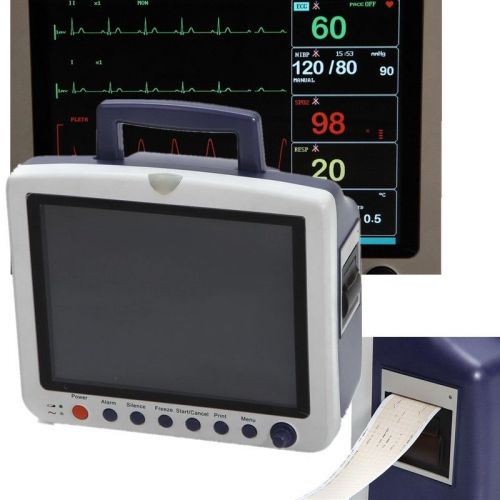 Patient Monitor monitoring systemNIBP SPO2 ECG TEMP RESP PR w thermal printer A