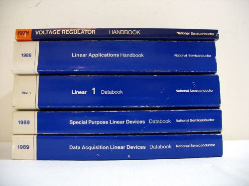 National Semiconductor Linear Devices Applications Handbook Databook Lot of 5