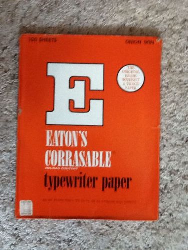 Vintage Eaton Corrasable Erasable Typewriter Onion Skin Paper 44 Sheets 11 x 8.5