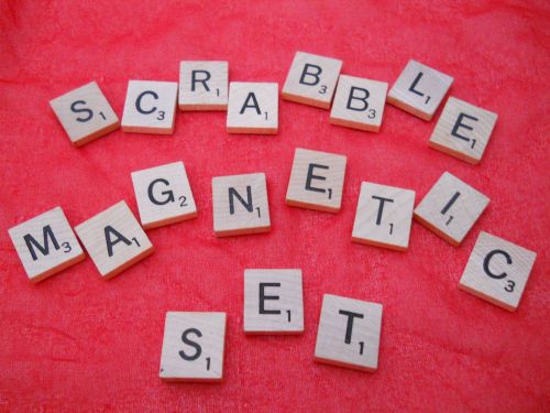 Scrabble Tile Game Magnet Set DIY ABC Refrigerator Magnets Gifts Scrabble