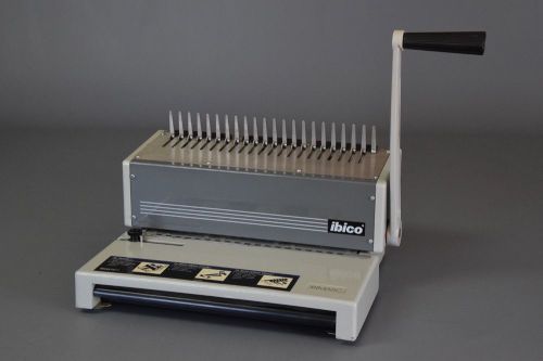 Ibico ibimatic manual paper comb binding preset punch binder machine ~ l@@k!! for sale
