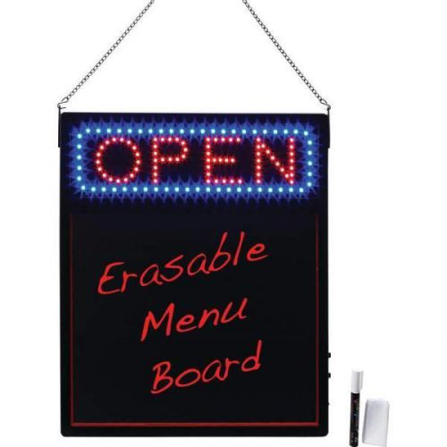 Open Led Sign with Erasable Menu Sales Board