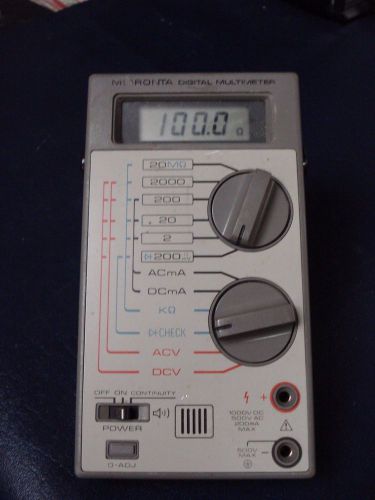 ~ Vintage Micronta 22-191 LCD Digital Multimeter Radio Shack Power On Tested