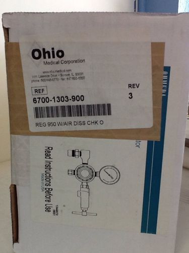 Ohio Medical Oxygen Regulator 6700-1303-900.....Brand New