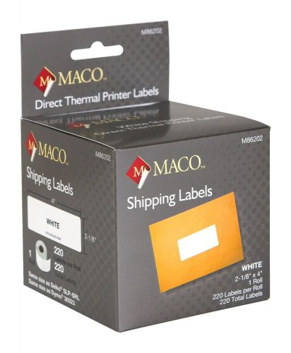 MACO Thermal Printer Dymo 30323 Comp Labels, 2-1/8 x 4&#034;  220 Per Roll  18 Rolls