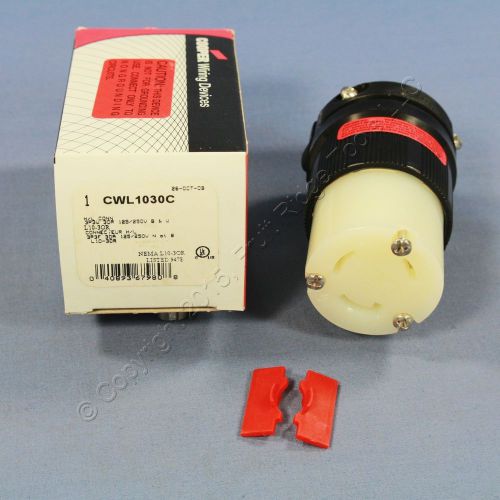 Cooper turn locking connector twist lock l10-30 l10-30r 30a 125/250v cwl1030c for sale