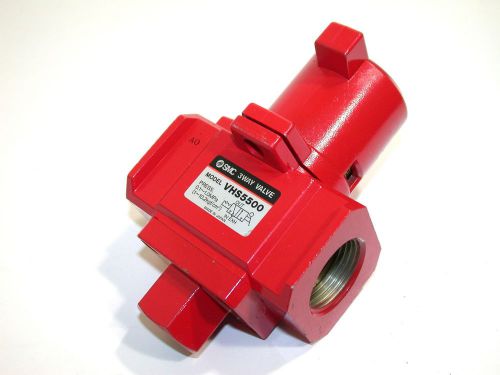 New smc manual 3 way safety air valve vhs5500 1&#034; npt for sale