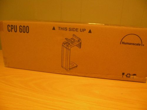 HUMANSCALE CPU600 UNDER DESK CPU HOLDERS LOT OF 1  BOX WITH 2 HOLDERS