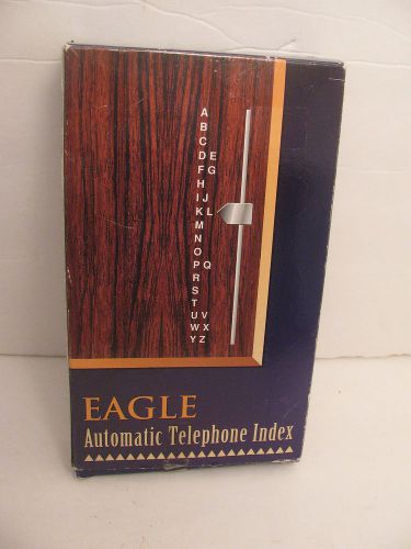 Eagle Automatic Telephone Phone Numbers Index Flip Top Retro New In Box