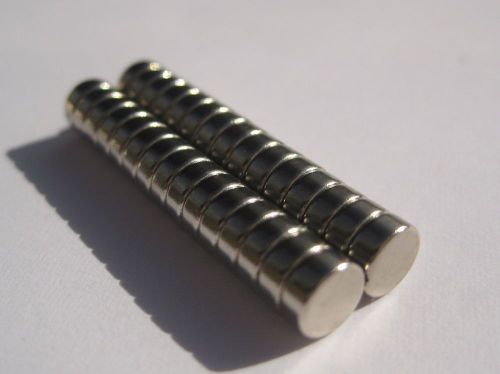 30 rare earth neodymium disc magnets - super strong - n50 rounds - 5mm for sale