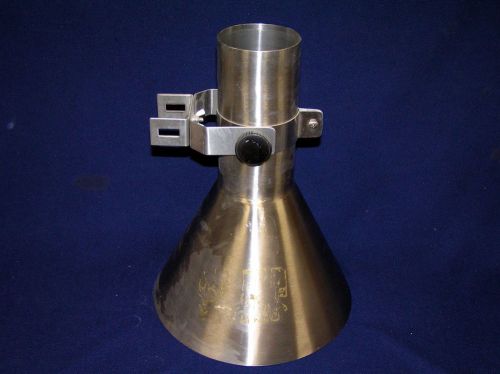 Stainless steel instrument vest exhaust port, 12&#034; dia., 4&#034; duct, 16.5&#034; height for sale