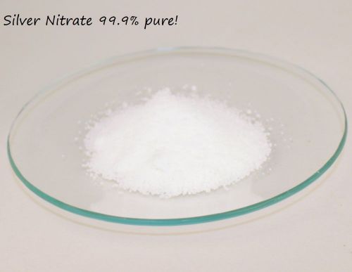100 Grams ACS Grade Silver Nitrate Lab chemical 99.9% pure,freshly made!