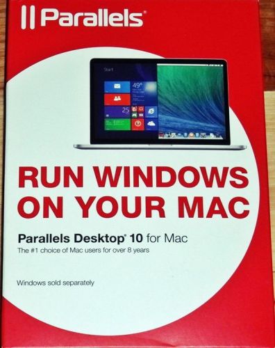 PARALLELS DESKTOP 10 Disc + VIA License - Run Win. 7/ 8/ Vista/ XP on MAC