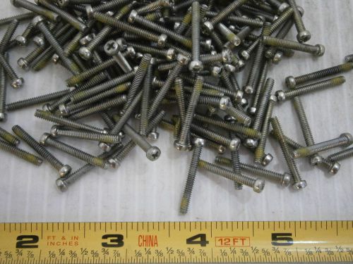 Machine Screws 4/40 x 7/8 Phillips Head Fillister Steel Zinc Lot of 250 #2116