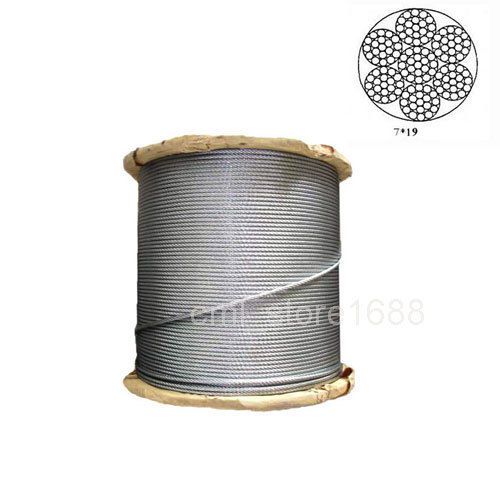 4.0mm 7x19 Stainless Steel Cable Wire Rope (10m)