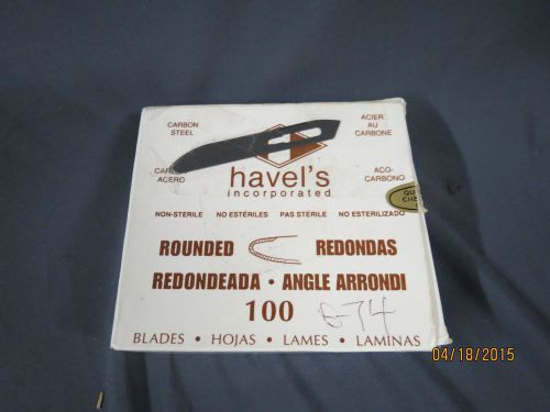 Havel&#039;s Incorporated 100 Count Rounded Scalpel Blades! (OR#489)