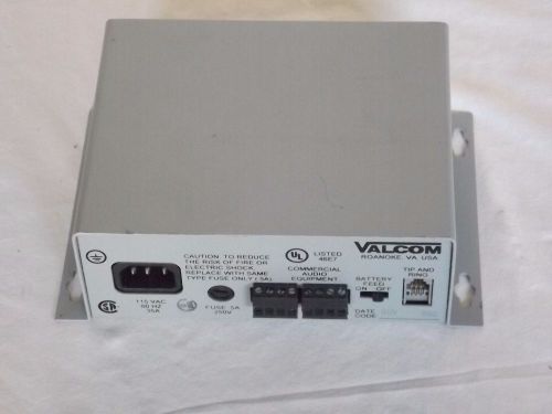 Valcom V-2000 Integrated Single Zone Page System  115 VAC  .35A  60HZ