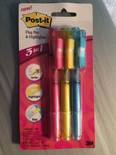 3M Post-it Flag Pen and Highlighter 691HLP3