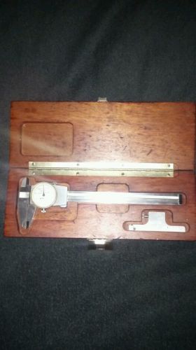 Dial caliper, brown &amp; sharpe 599-579-4, (0 - 6&#034; ) dial caliper .001&#034;, swiss made for sale