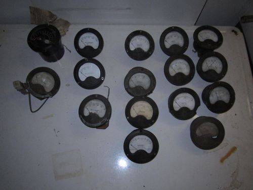 Box of Westinghouse Vintage Panel Meters for Classic Ham Radio Transmitter