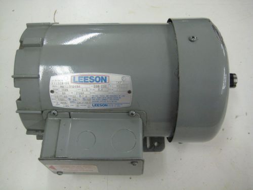 Leeson Grain Stirring Motor M6T17FB49A. 1.5 HP 3 Phase, 208-230 volt.