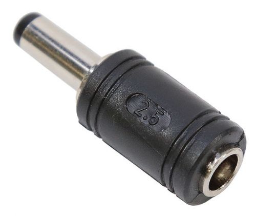 2.1mm x 5.5mm DC Plug with 2.5mm Receptacle By ServoCity Part # 605146