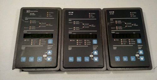 Eaton cutler hammer atc 600 automatic transfer switch controller (lot of 3) for sale