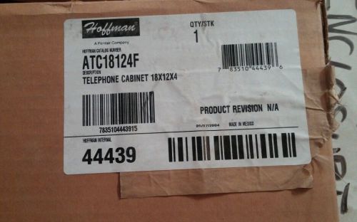 HOFFMAN ATC18124F TELEPHONE CABINET 18X12X4
