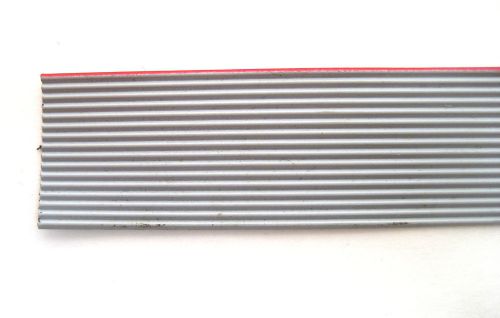 16 Conductor Gray Ribbon Cable: 5 Foot Piece