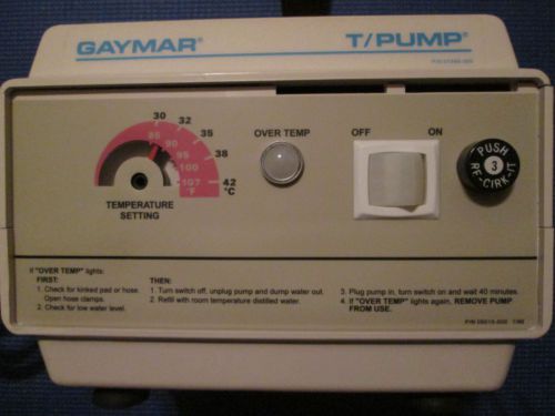 GAYMAR T/PUMP TP500 HEAT THERAPY SYSTEM includes pad, pump, keys