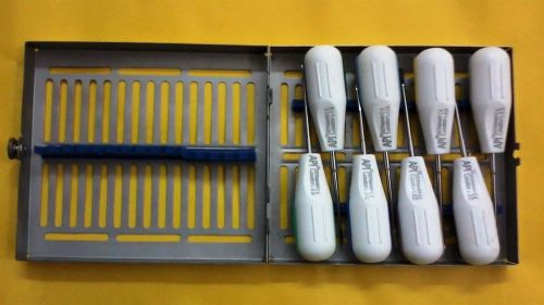 Dental Luxator Set Of 8 With SS Cassette API Free Shipping Worldwide