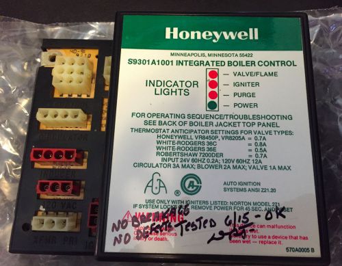 Honeywell (used) integrated boiler control s9301a1001 for sale